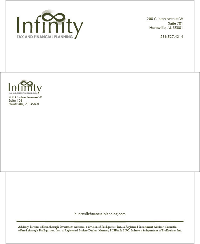 Infinity Letterhead and Envelope